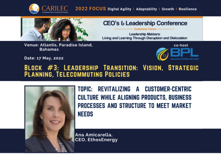 Ana Amicarella at CARILEC CEO Conference 2022